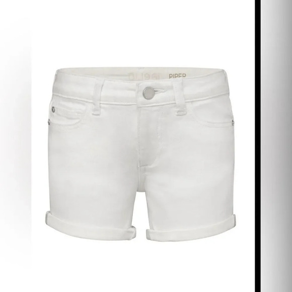 NWT DL1961 Girls Piper Shorts White MSRP $45 - Picture 2 of 3